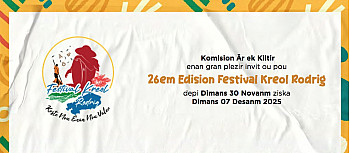 Festival Kréol Rodrig 2025 : traditions, couleurs et culture au rendez-vous du 30 novembre au 7 décembre