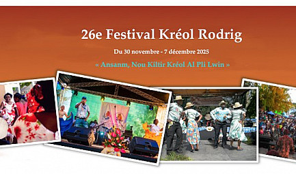 L’île Rodrigues en fête : une semaine magique au 26e Festival Kréol du 30 novembre au 7 décembre 2025