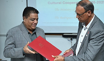 Culture : Rodrigues et Maurice renforcent leur coopération par un protocole d’accord