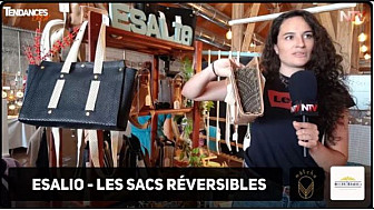 TV Locale Saumur - Elise aka Esalio, fabrique des Sacs Réversibles en cuir personnalisables, en séries limitées